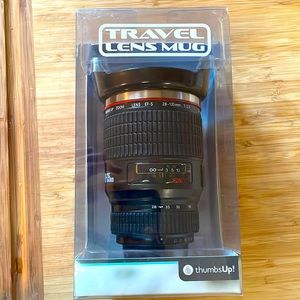 Travel lens mug Thermal travel coffee cup